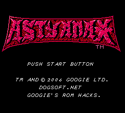 Astyanax Remix Title Screen